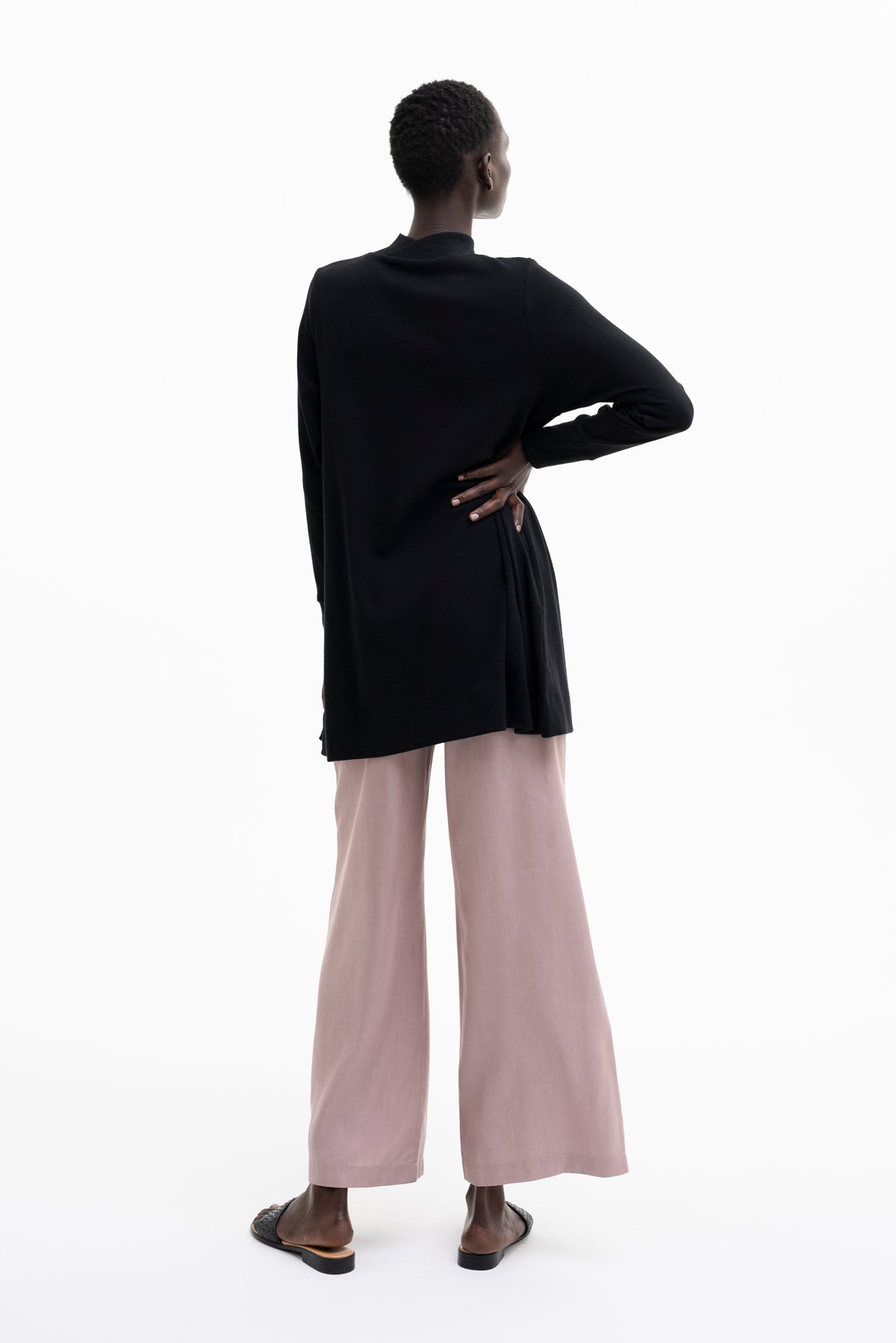 JUMPER DRESS | cotton-wool black