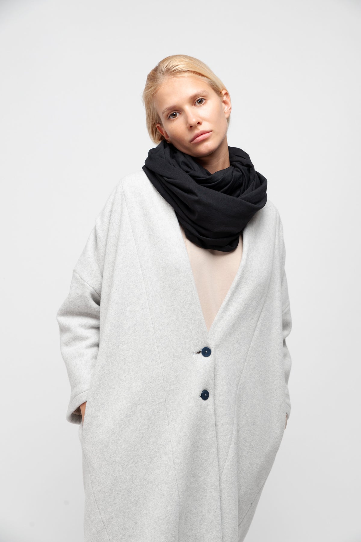 LOOP SCARF | cotton black