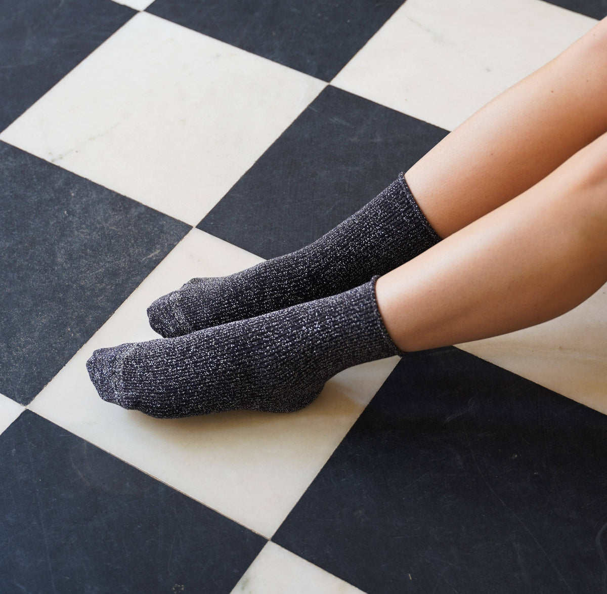 SPARKLING SOCKS |  bamboo lyocell grey