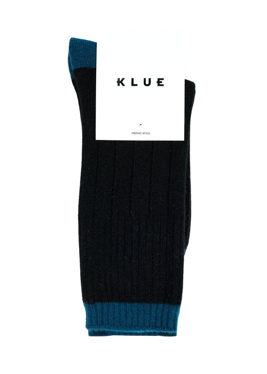 PREMIUM SOCKS | Merino wool black & blue 36-40