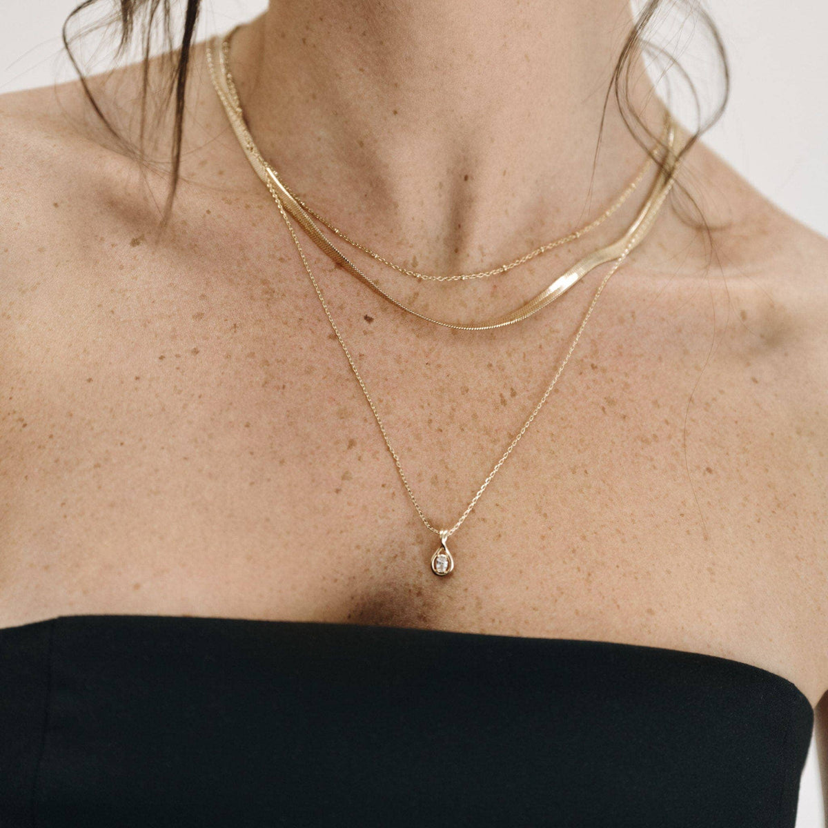 LAUMIÈRE NECKLACE | 18-carat gold-plated or 925 silver