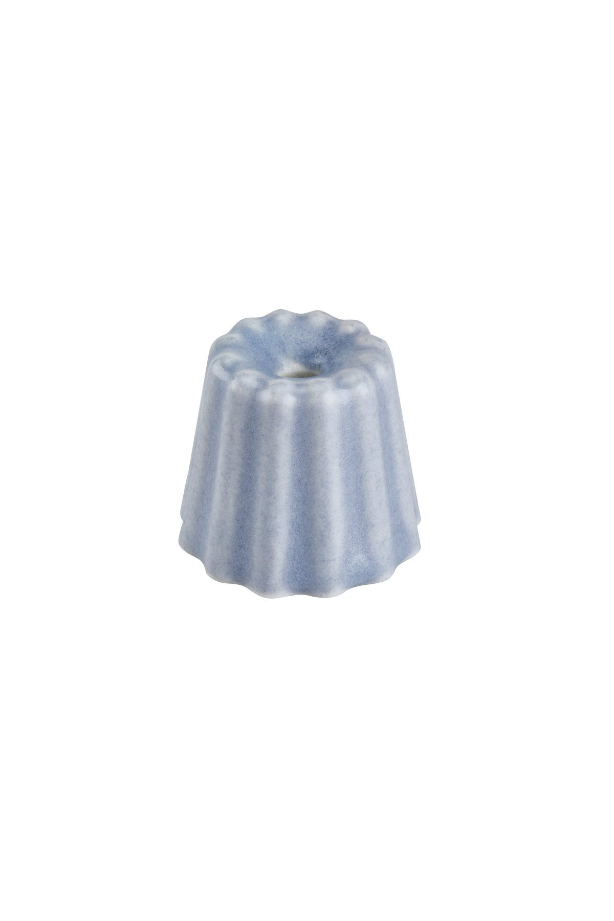 CANELÉS CANDLE HOLDER | Porcelain pastel blue mini