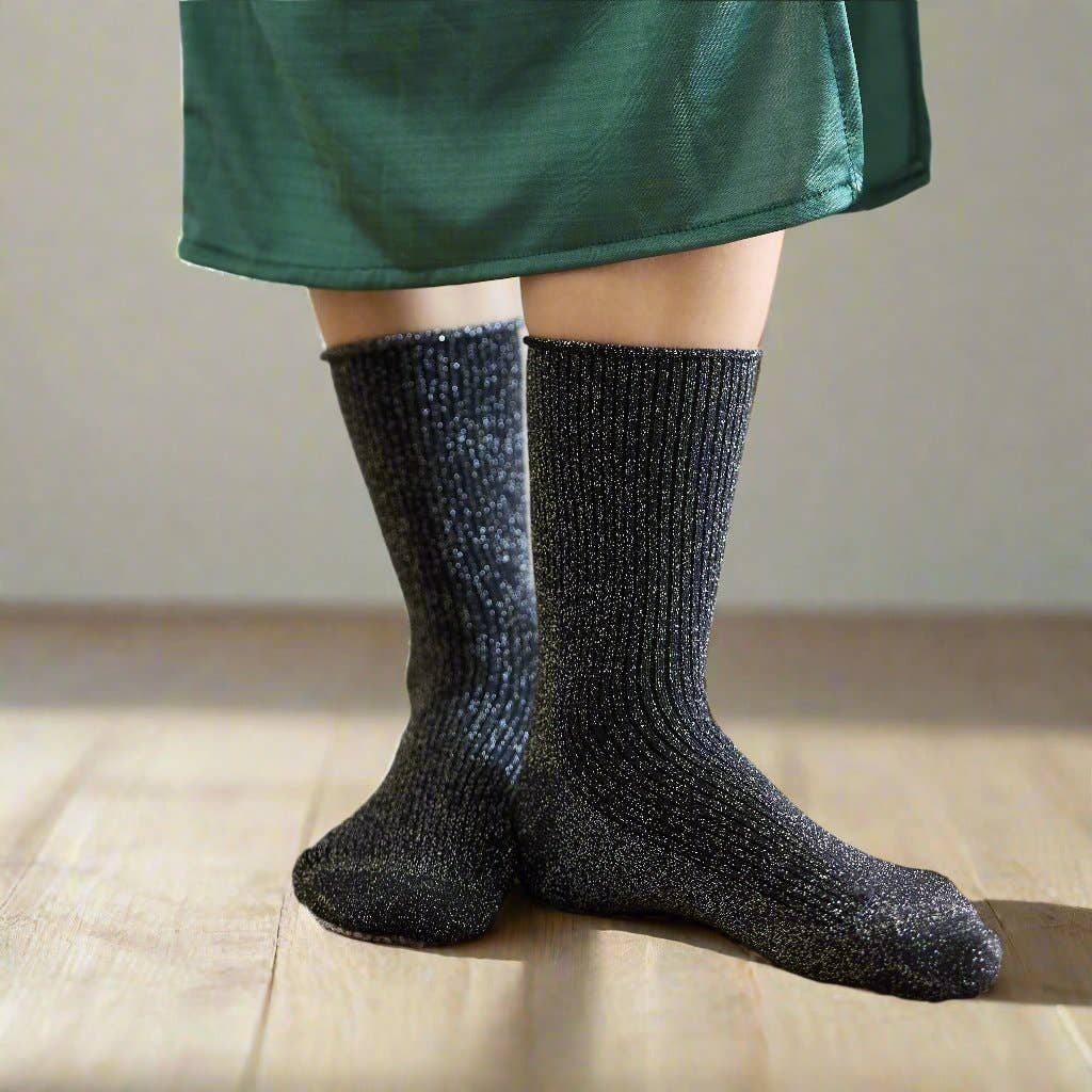 SPARKLING SOCKS |  bamboo lyocell grey