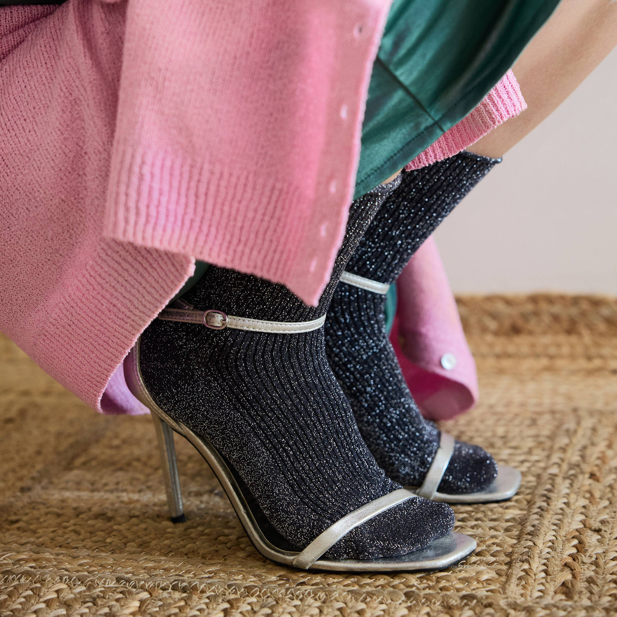 SPARKLING SOCKS |  bamboo lyocell grey